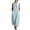 *Light Blue, variant on VBVC Women's Sleeveless Cotton-Linen Shirt Maxi Dress,Stand Collar Button Down Dress For Women,Ladies Casual Summer Work Beach Sundress with Pockets,Black,S-2XL