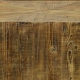 thumbnail image 3 of 39 Inch Hexagonal Coffee Table, Plinth Base, Handcrafted Natural Brown Wood, 3 of 5
