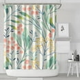 thumbnail image 2 of Floral Shower Curtain Watercolor Botanical Bathroom Decor Rustic Flower Design Fabric Bath Curtain for Tub Country Style Home Accessories with Hooks，72x84in(180*210cm), 2 of 5