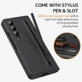 thumbnail image 2 of Compatible Samsung Galaxy Z Fold 3 Case with S Pen Holder and S Pen,Kickstand Hinge Protection Case for Samsung Z Fold 3 Case Screen Protector,Samsung Fold 3 Case Galaxy Fold 3 Phone Case Black, 2 of 14