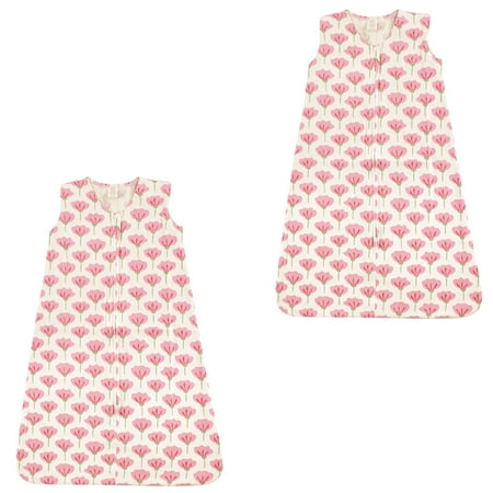 UPC: 0660168888188 | Touched by Nature Organic Cotton Safe Sleep Wearable Blanket Sleeping Bag 2 Pack  Tulip  6-12 Months