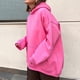 thumbnail image 1 of Sudadera con capucha Hip Pop de Color sólido para mujer ropa holgada de otoño con traje de calle con bolsillo, 1 of 8