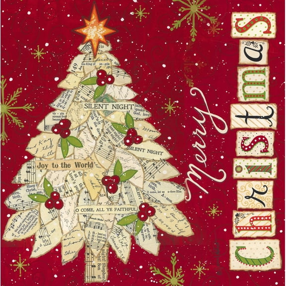 Evergreen Grace Notes Luncheon Napkin