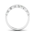 thumbnail image 3 of TimeLe$$ Classics Women's Diamond Wedding Band in 14K White Gold - For Anniversary Engagement, Ring Size-6.5, 3 of 7