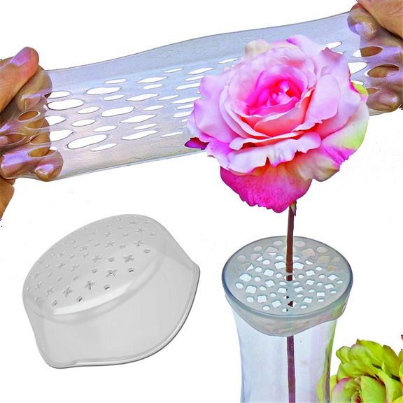 Flower Arranger & Craft Organizer - 3 Pack - Flower Arranging Cap, Flower Frog Grid