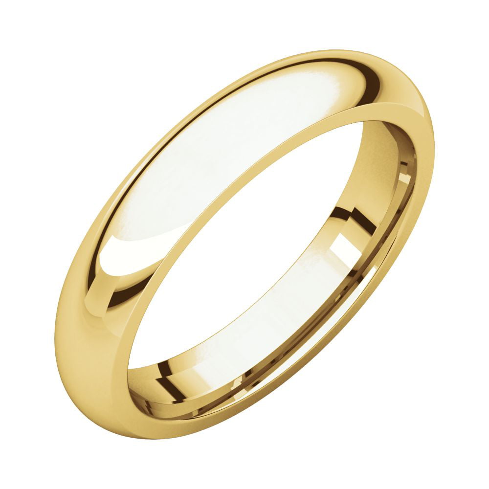 Jewels By Lux 10K Yellow Gold 2.5mm Half Round Bridal Wedding Ring Band