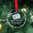 thumbnail image 3 of 2022 adornos navideños al por mayor colgante de cristal personalizado sublimación transparente adornos navideños de cristal en blanco, 3 of 3