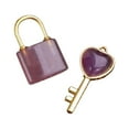 thumbnail image 2 of Conjunto de Colgante de Collar Sunnimix con Candado de Piedra para Parejas, 2 of 8