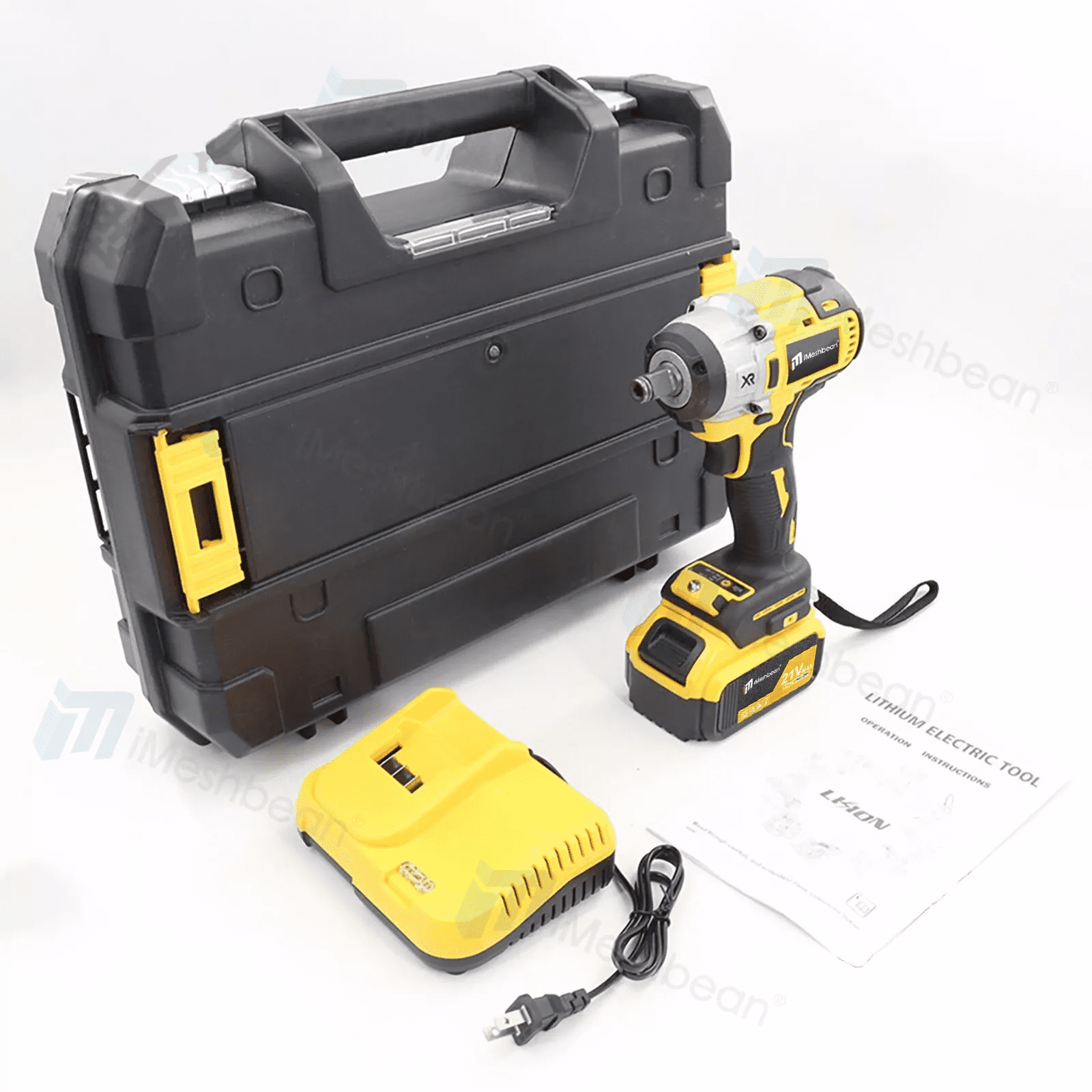 iMeshbean 21V 800N.m Cordless 1/2 in. Impact Wrench Kit with 5.5 Ah Battery & Charger