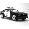 thumbnail image 3 of Kinsmart 2006 Ford Mustang GT Police Diecast Car Model 1/38 Scale  Black & White, 3 of 5