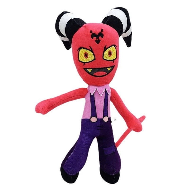 KEVCHE 30cm Jugetes de Hazbin Hotel Plush, Plush Hazbin Hotel Angel Dust Peluche Stolas Helluva Boss Peluches Gato Lucifer Peluche, Peluches de Helluva Boss Juguetes para Niña, Edad 4+