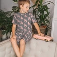 thumbnail image 4 of Balery Poodle Dog Conjunto de Pijama Infantil de Manga Corta con Estampado – Ropa de Dormir de Algodón Suave-4X-Large, 4 of 6