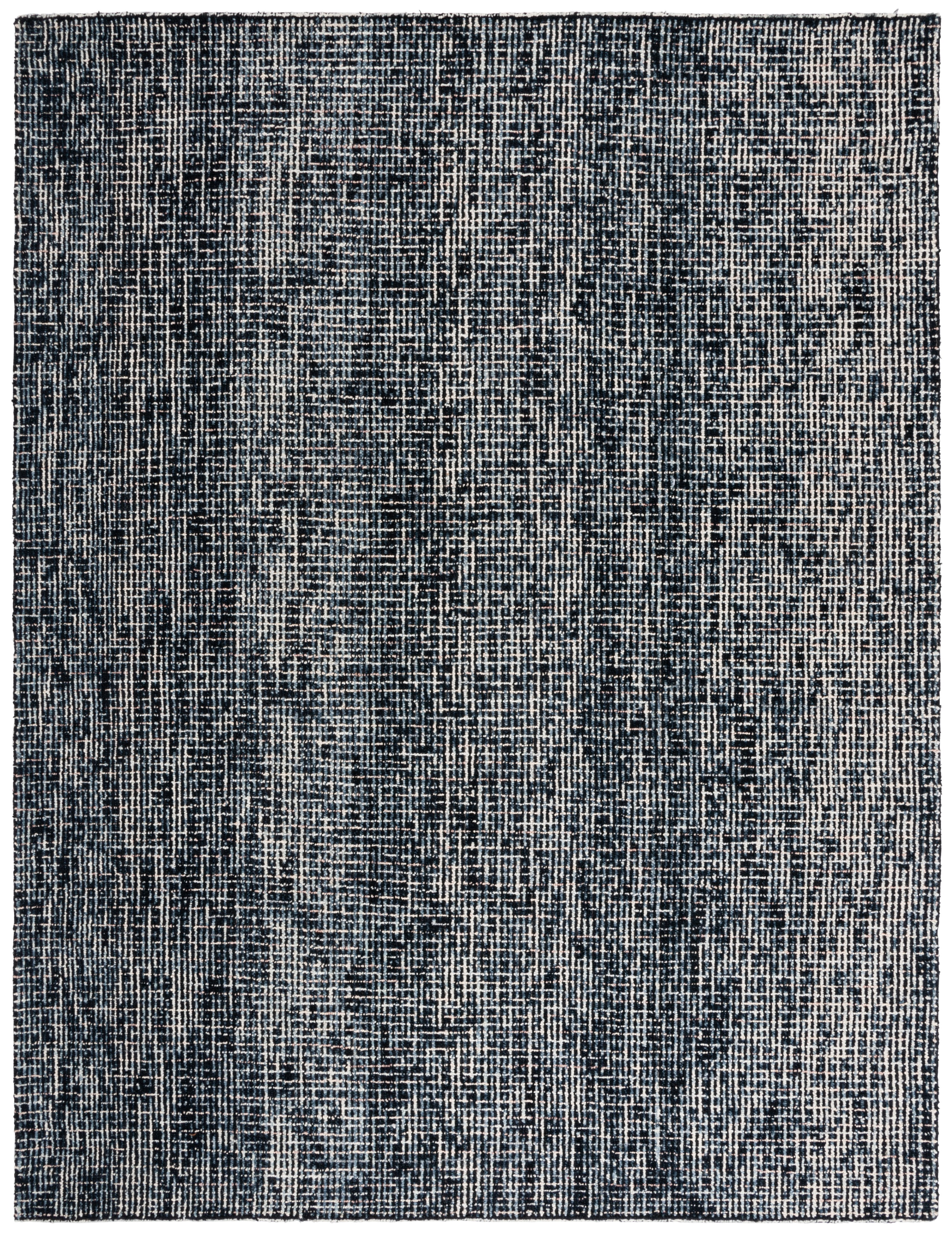 Safavieh Abstract Delia Distressed Wool Area Rug, Black/Gray, 9' x 12'