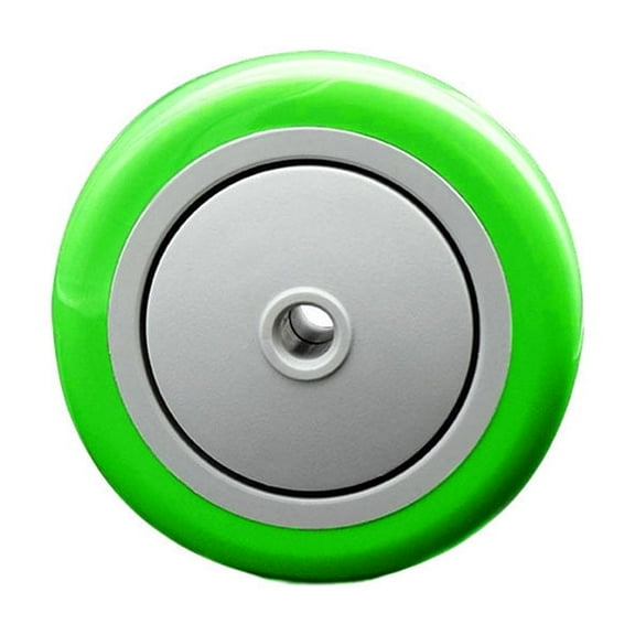 SCC - 4" Green Poly on Polyolefin Wheel Only - 3/8" Bore - 350 lbs Capacity