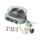thumbnail image 4 of Kit de mini torno de cerámica con pétalo de pie profesional ajustable para dar forma a la cerámica Verde, 4 of 9