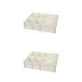 thumbnail image 1 of Advancent Combinación libre del sistema de organización del cajón de los divisores ajustables del cajón de DIY hecha con poliestireno blanco elegante 5 piezas/juego 2Conjunto, 1 of 6