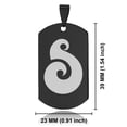 thumbnail image 2 of Stainless Steel Matau (Fish Hook) Maori Symbol Dog Tag Keychain Circle Ring, 2 of 2