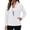 White #081, variant on Fleece Jacket Women with 6 Pockets Lightweight Full Zip Coat Winter Fall Outerwear for Hiking,Travel, XL