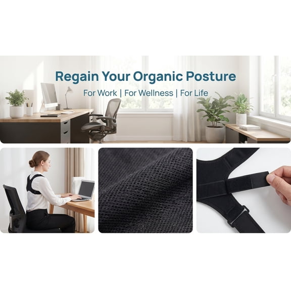 TAILTOSS Posture Corrector Brace Slouching Posture Corrector for Daily Use Adults 1Pack