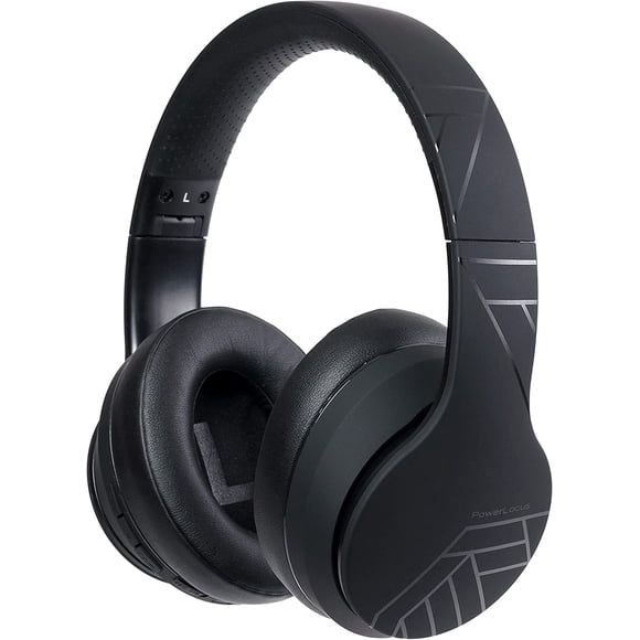Auriculares Inalámbricos Bluetooth, PowerLocus, Súper Bass Hi-Fi Estéreo, Almohadillas Suaves, Plegables, con Micrófono