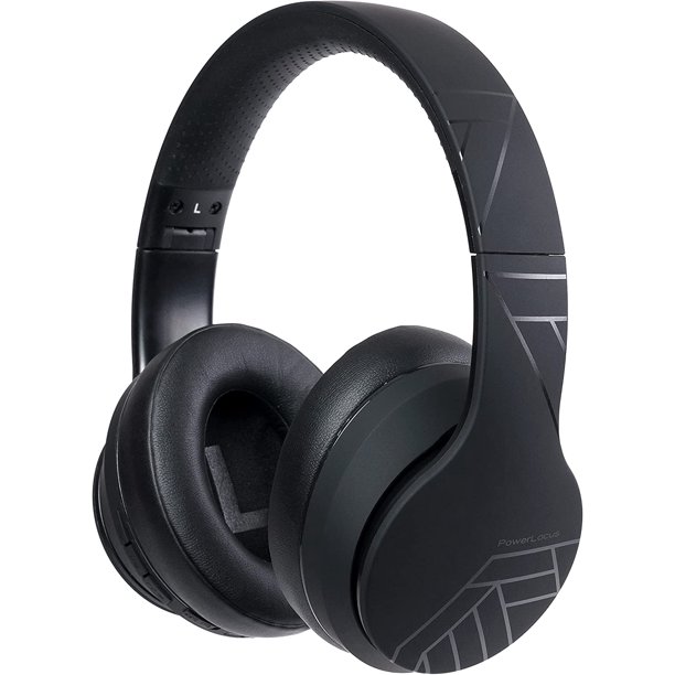 Auriculares Inalámbricos Bluetooth, PowerLocus, Súper Bass Hi-Fi Estéreo, Almohadillas Suaves, Plegables, con Micrófono