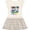 Natural with Stripes, variant on Inktastic I Love My Mom 80s Retro Style Girls Toddler Dress