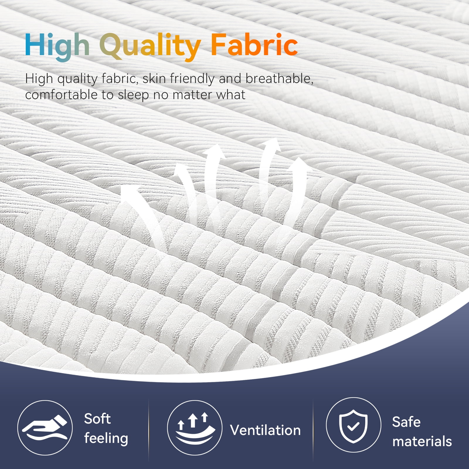 VFD 12" Full Hybrid Mattress in a Box, Gel Memory Foam with Individually Wrapped Pocket Coils, Medium Firm, Pressure Relief, Cooling Sleep Support