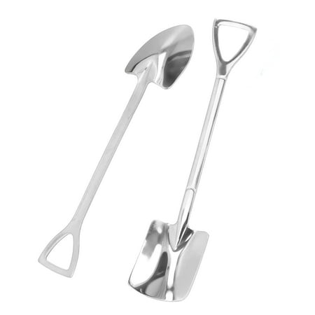 

Coffee Spoons Shovel Spoons Sturdy Durable Widely Used Ergonomic Handle For Cake For For Dessert Silver