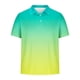 thumbnail image 5 of Camisetas de Manga Corta de los Hombres Casual Gradiente Solapa Botón Arriba Camiseta, Top Ligero para el Hogar, Uso Diario Y Cómodo, 5 of 5