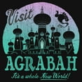thumbnail image 2 of Girl's Aladdin Visit Agrabah It's a Whole New World  Graphic Tee Black Small, 2 of 4