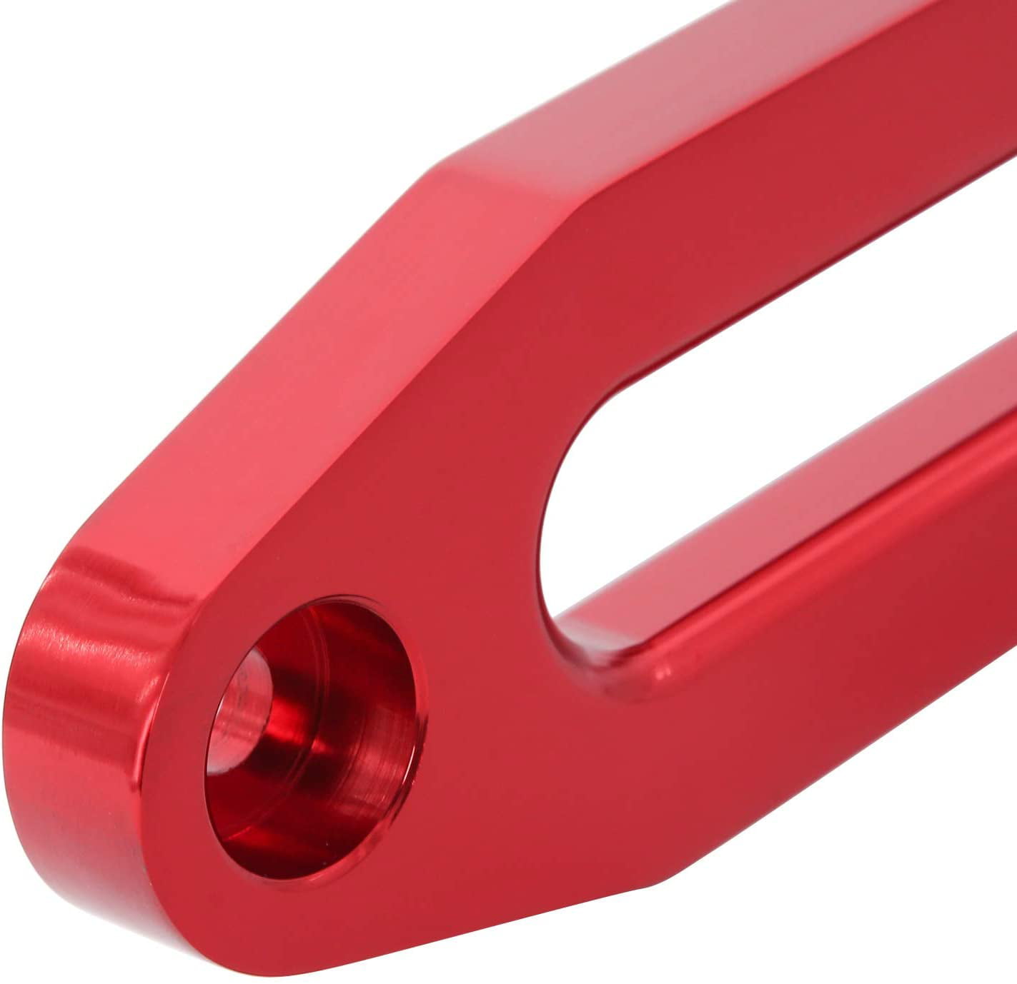 Red 10 Mount Billet Aluminum Hawse Fairlead for 8000-15000 LBS Synthetic Winch Rope 254mm 