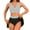 Black-C, variant on QHFBli Two Piece Bikini Skirt Swimsuit - 2 Piece Bathing Suits for Women High Waisted with Pockets 2033 Swimwear