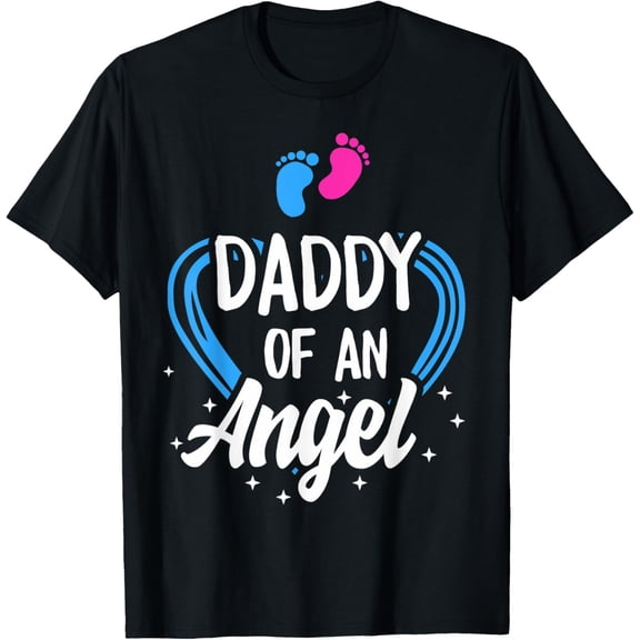 National pregnancy Infant Loss Daddy Of An Angel Butterfly T-Shirtmen and women can wear, black, white, gifts.S,M,L,XL,2XL,3XL,1700XL