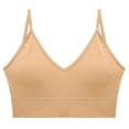 thumbnail image 4 of Sakmal Bras Women Bralette Seamless Push Up Plunge Beige T-Shirt Bra for Ladies L, 4 of 4