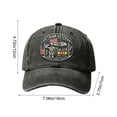 thumbnail image 3 of Vintage Military Baseball Cap for Men, Black Polyester Dad Hat Adjustable Outdoor Sport Caps Daily Commute Gift for Him, 3 of 6