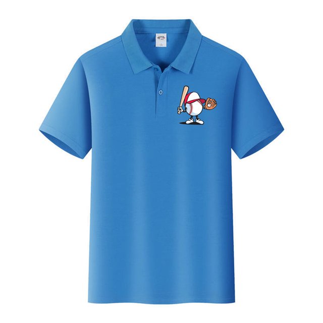 Camisas Hombre Manga Larga Camisas para hombres Béisbol para hombres Cool Wicking Performance Camisas Primavera Verano Camisas deportivas para hombres (Blue, XL)