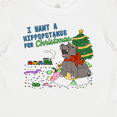 thumbnail image 4 of Inktastic I Want a Hippopotamus for Christmas Boys or Girls Baby T-Shirt, 4 of 5