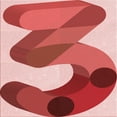 thumbnail image 1 of Ahgly Company Machine Washable Indoor Square Transitional Red Area Rugs, 6' Square, 1 of 1