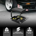 thumbnail image 2 of JACK BOSS Rolling Creeper Garage/Shop Seat: Padded Mechanic Stool with Tool Tray Storage, Black Large,ATR6300BW, 2 of 6