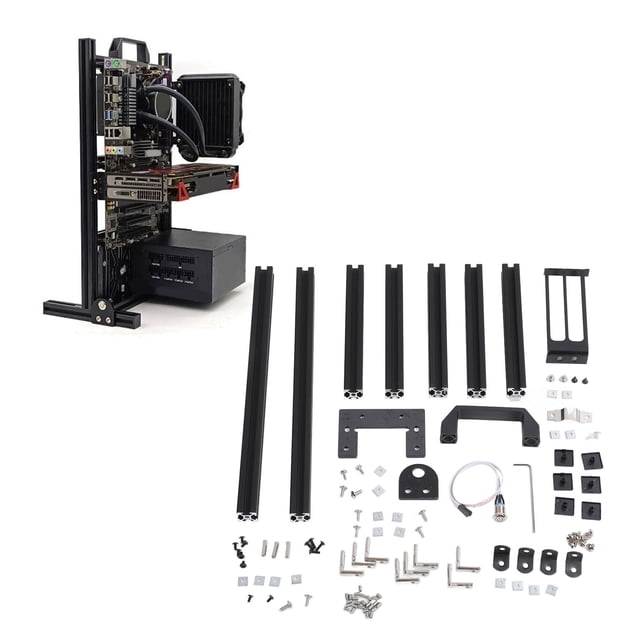 Bastidor De Chasis Vertical ITX, Disipación De Calor, Práctico Funcionamiento Estable Y Confiable, 1 Posición De Unidad óptica, Bastidor De Caja De Placa Base De Computadora
