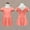 Orange, variant on Spazoro Kids Girls Dresses, Round Neck Short Sleeve New Style Solid Color Princess Dress for Child Girls Green Size 5 T
