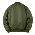 thumbnail image 3 of Vedolay Jacket Coat Fashion Casual Autumn Thick Hooded Jacket Green,4XL, 3 of 3