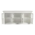 thumbnail image 2 of Pemberly Row Mahogany Wood Buffet with 6 Glass Doors in White, 2 of 7