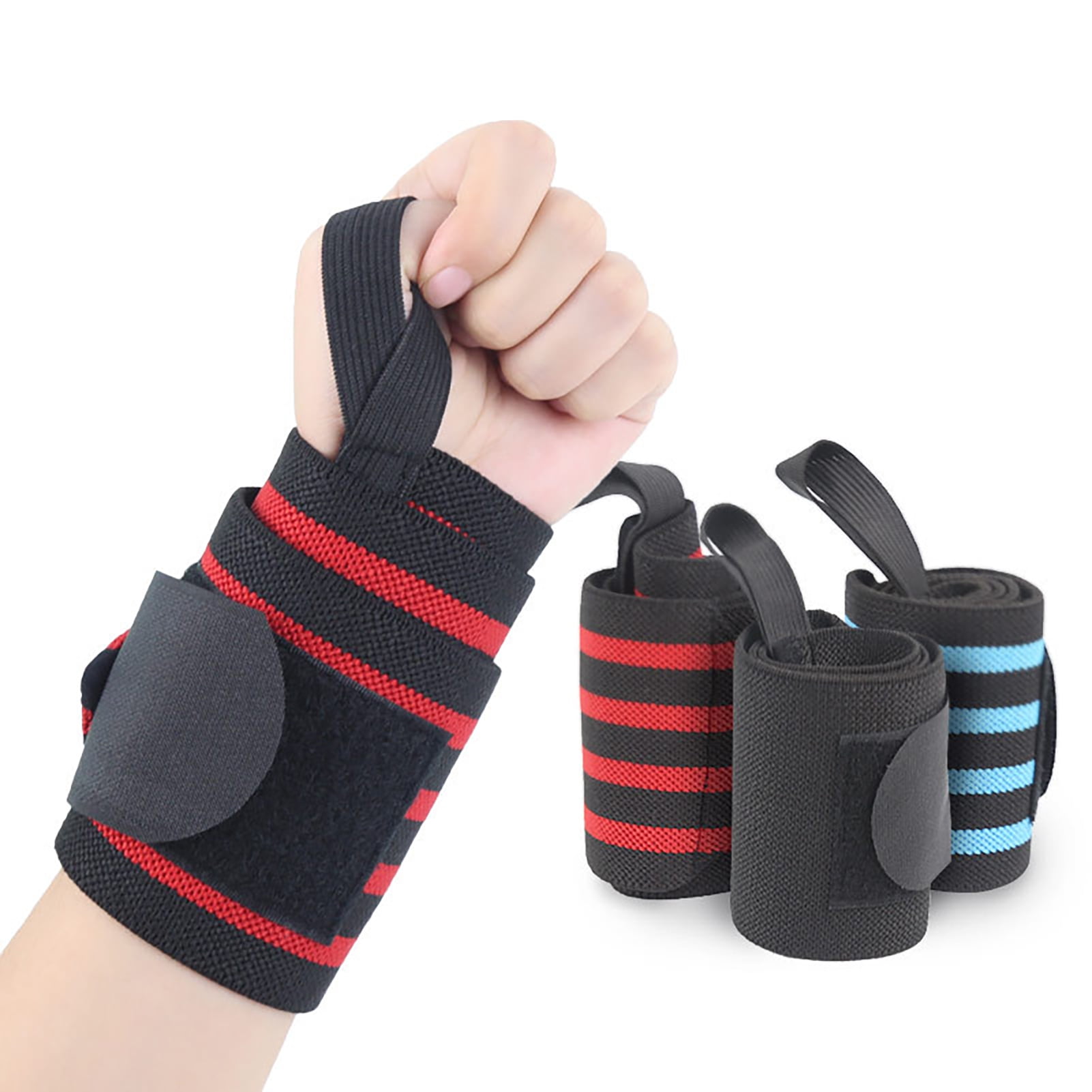 Details about   Loop Rubber Weight Lifting Bandage Elastic Band Fitness Fist Straps Wrist Wraps 