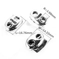 thumbnail image 4 of perfeclan 3x6 Pieces Metal Oval Bean String Cord Locks 2 Hole Toggle Spring Clasp Stop, 4 of 7