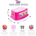 thumbnail image 3 of Trolls Step Stool, Pink, 3 of 6
