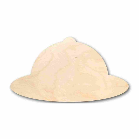 Unfinished Wood Safari Hat Shape - Explore - Craft - up to 46" DIY 5" / 1/4"