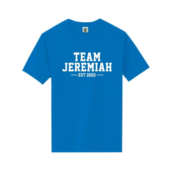 Team Jeremiah Est 2022 Short Sleeve Neon T-Shirt