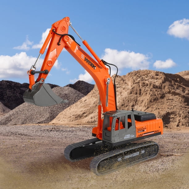 Modelo de excavadora de juguete Vehículo de construcción muy detallado Perfecto para coleccionistas y niños que juegan a la ingeniería