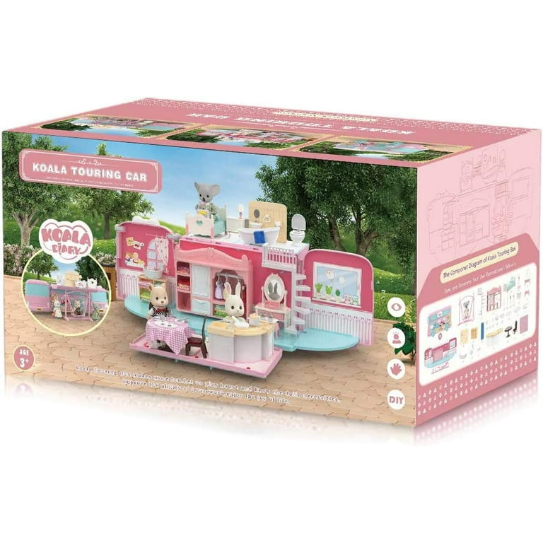 Marstone Doll House Toys for Girls 3 4 5 6 7 8+ Year Old, Transformable  Dream Camper House with Little People, Pretend Play RV Set Dollhouse  Inertia